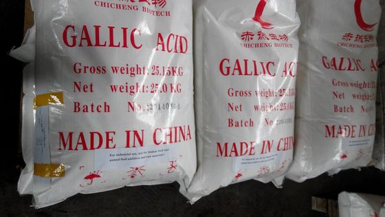 Ácido gálico branco C6H2 OH 3COOH CAS 149-91-7 Para produtos brancos