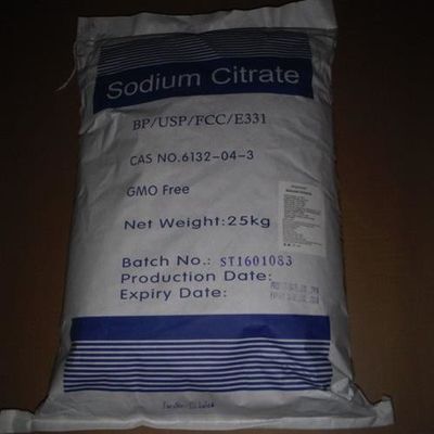 Citrato de sódio de qualidade alimentar Fórmula molecular C6H5Na3O7Na3C6H5O7