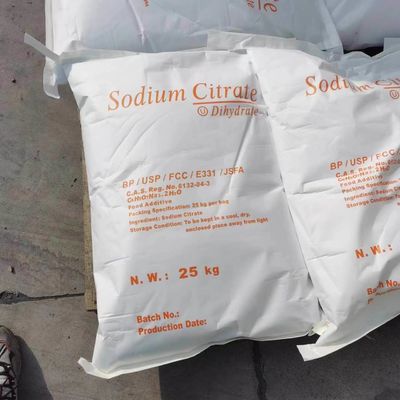Citrato de sódio de qualidade alimentar Fórmula molecular C6H5Na3O7Na3C6H5O7