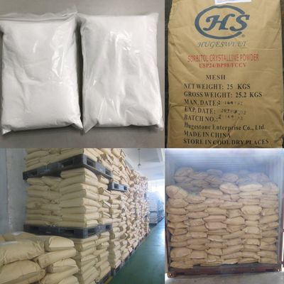 Adoçante de qualidade alimentar Sorbitol C6H14O6 CAS 50-70-4 com e Densidade 1,489 g/cm3