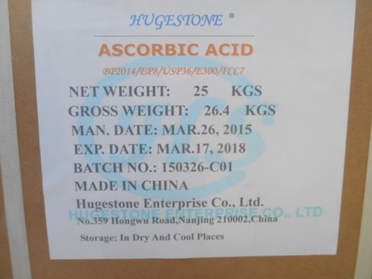 Antioxidante nutricional Vitamina C para alimentos BP/USP/EP/JP/FCC como valor nutricional