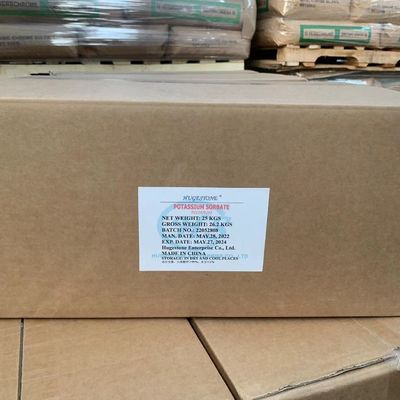 Grau alimentar C6H7KO2 Fórmula molecular Sorbato de potássio em pó para a indústria alimentar